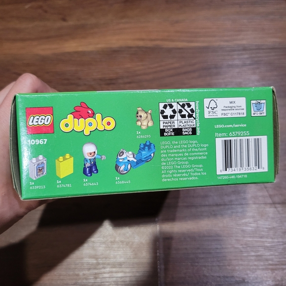 LEGO DUPLO Police Motorcycle Set - Ages 2+ NWT - Picture 5 of 5